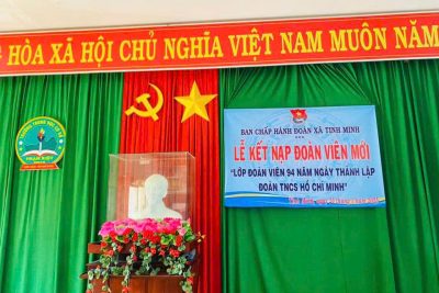 LỄ KẾT NẠP ĐOÀN VIÊN MỚI